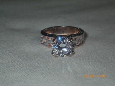 Rose Gold Ring w/ 2ct Stone