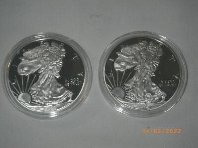 (2) 1oz Silver Eagles