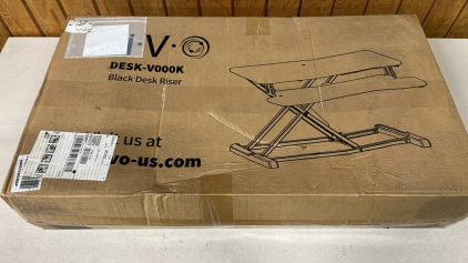 BLACK VIVO DESK STANDING DESK ( NEW)