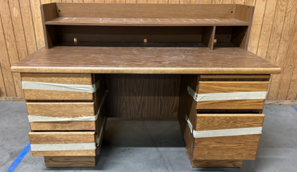 DARK WOOD DESK ( 30&rdquo;x 60&rdquo;)