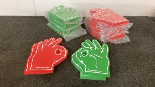 (12) Foam Fingers