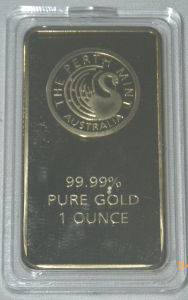 1 Oz. Perth Mint Gold Replica Bar