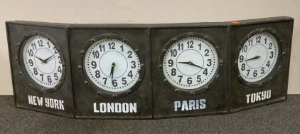 Large Multi- City Clock