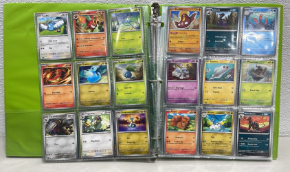 (177) Near Mint Pokemon Game Cards In Binder. (A Lot Of Rare And Holos)