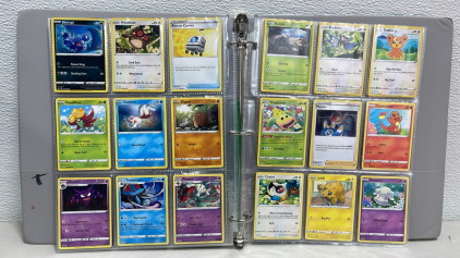 (177) Near Mint Pokemon Game Cards In Binder. (A Lot Of Rare And Holos.