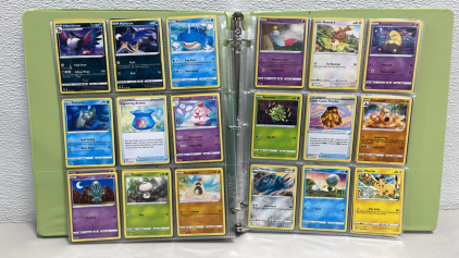 (177) Near Mint Pokemon Game Cards In Binder. (A Lot Of Rare And Holos)
