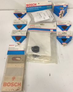 (3) Replacement Hook & Loop Pads (1) Fine Finishing Pad (6) Polish Felt Pads (2) Sanding Paper (1) Detail Sanding (1) Coarse Finishing Pad (2) Belt Sander Dust Bags (1) Edge Forming Dust Extraction Hood