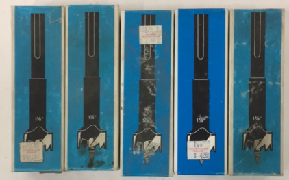 (5) Bosch Self Feeding Bits