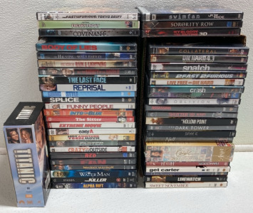 (45+) Assorted DVD Movies, Titanic VHS Set