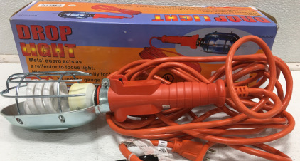 Chicago Electric Power Tools Drop Light 25 ft 16 gauge with 3 Wire Cord (3489)