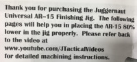 Juggernaut Tactical Universal AR-15 Finishing Jig - 4