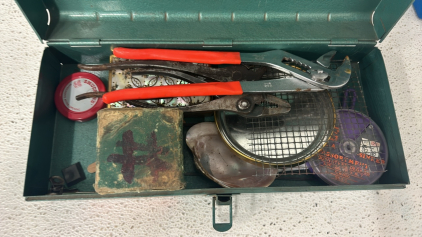 (3) Small Tool Storage Containers With Various Tools And More