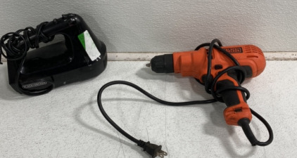 (1) Black Decker hand Mixer (1) Black Decker Corded Drill