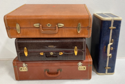 (5) Vintage Suitcases
