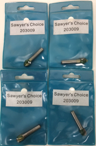 (4) New Sawyer&rsquo;s Choice 3/8&rdquo; Radius Round Over 3/8&rdquo; Arbor Router Bits