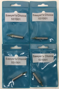 (4) New Sawyer&rsquo;s Choice 1/8&rdquo; Radius Round Over 3/8&rdquo; Arbor Router Bits