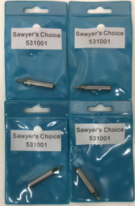 (4) New Sawyer&rsquo;s Choice 1/8&rdquo; Radius Round Over 3/8&rdquo; Arbor Router Bits