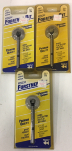 (3) Fisch Forstner bits 7/16&rdquo;