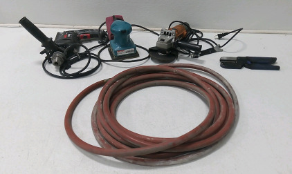 Makita Finishing Sander B04552, Air Compressor Hose, Kobalt Bladed Utility Knife 506436, SKIL 6443 4.6 Amp 1/2-Inch Slugger Hammer Drill, Chicago Electric 4-1/2&rdquo; Angle Grinder Model 42204