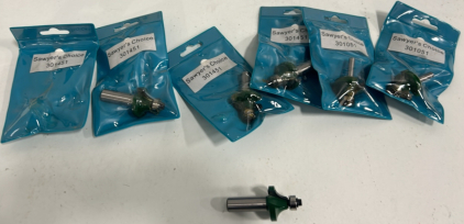 (6)Sawyers Choice 1/2x5/8 Router Bit With Bearing