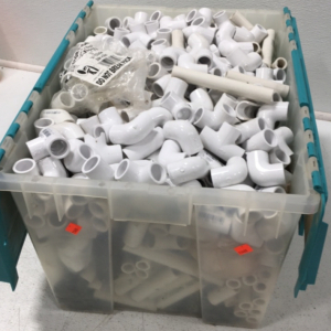 Large Tote of 3/4" PVC Fittings