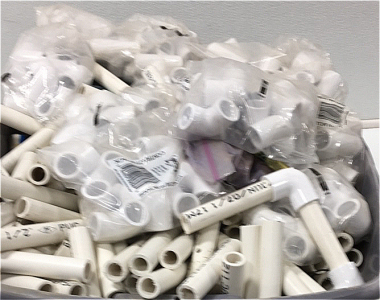 (50+) Assorted PVC Pipe Fittings