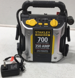 Stanley Jump Starter 700 Peak Battery Amps 350 Amp Instant Start 120 PSI Compressor (J7CS)