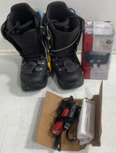 (1) Pair Burton Snowboarding Boots (1) Compact Hot Roller Hair Curling Pack