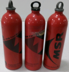 (3) MSR Fuel Bottles for Camp Stove