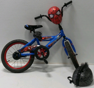 Spider-Man Kids Bike w/ Helmet and Bike Lock