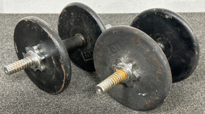WEIGHT SET (4) 10LBS WEIGHTS