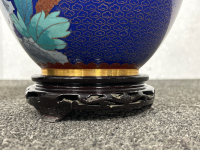 (3) DECORATIVE CERAMIC BLUE VASES - 5