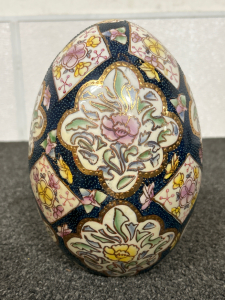 DECORATIVE CERAMIC EGG- 8-1/2”