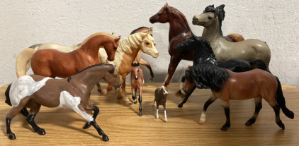 (11) VINTAGE BREYER REEVES HORSE MODELS