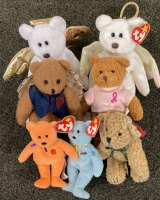 (32) COLLECTABLE BEARS FROM BEARINGTON, BEANIE BABIES, TEDDY GRAHAMS AND CARE BEAR - 4