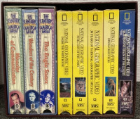 (5) NATIONAL GEOGRAPHIC VHS TAPES, (3) WONDERS OF THE WORLD VHS TAPES, VOLUMES 1,2&3 OF THE CENTURY THAT MADE AMERICA GREAT VHS TAPES AND MORE - 4
