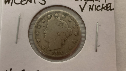 1911 Antique Liberty V Nickel