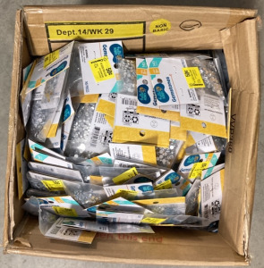BOX OF HOBBY LOBBY GEMSTONES (145 PER PACK)