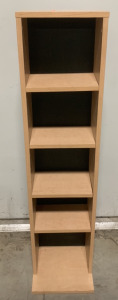 (1) (5) SHELF WOOD STORAGE STAND