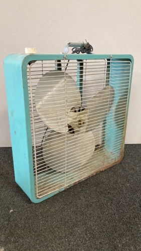 Vintage Metal Box Fan