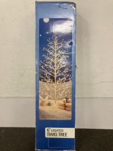 LIGHT TWIG TREE, 6FT INDOOR/OUTDOOR, NEW IN BOX