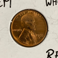 1955-S Red Bu++++ GEM Wheat Penny