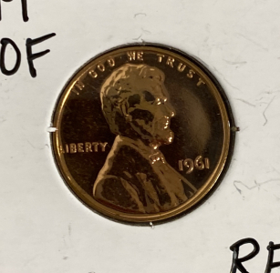 1961 GEM Proof Copper Penny