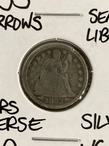 1853 Seated Liberty Silver Dime