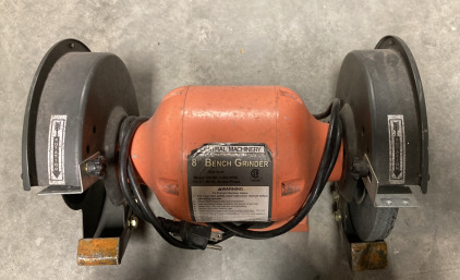 (1) CENTRAL MACHINERY 8&rdquo; BENCH GRINDER