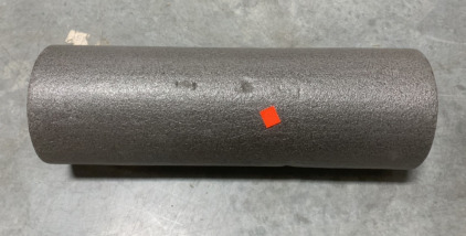 (1) GREY FOAM BACK ROLLER WITH PLASTIC FRAME