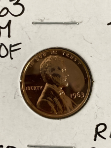 1963 GEM Proof Copper Penny