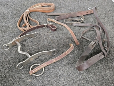 LEATHER STRAPS & HARDWARE FOR HORSE TACK