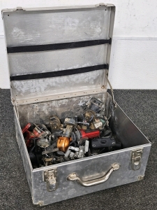 FISHING REELS W/ METAL CASE