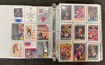 Binder Full Of Sports Cards